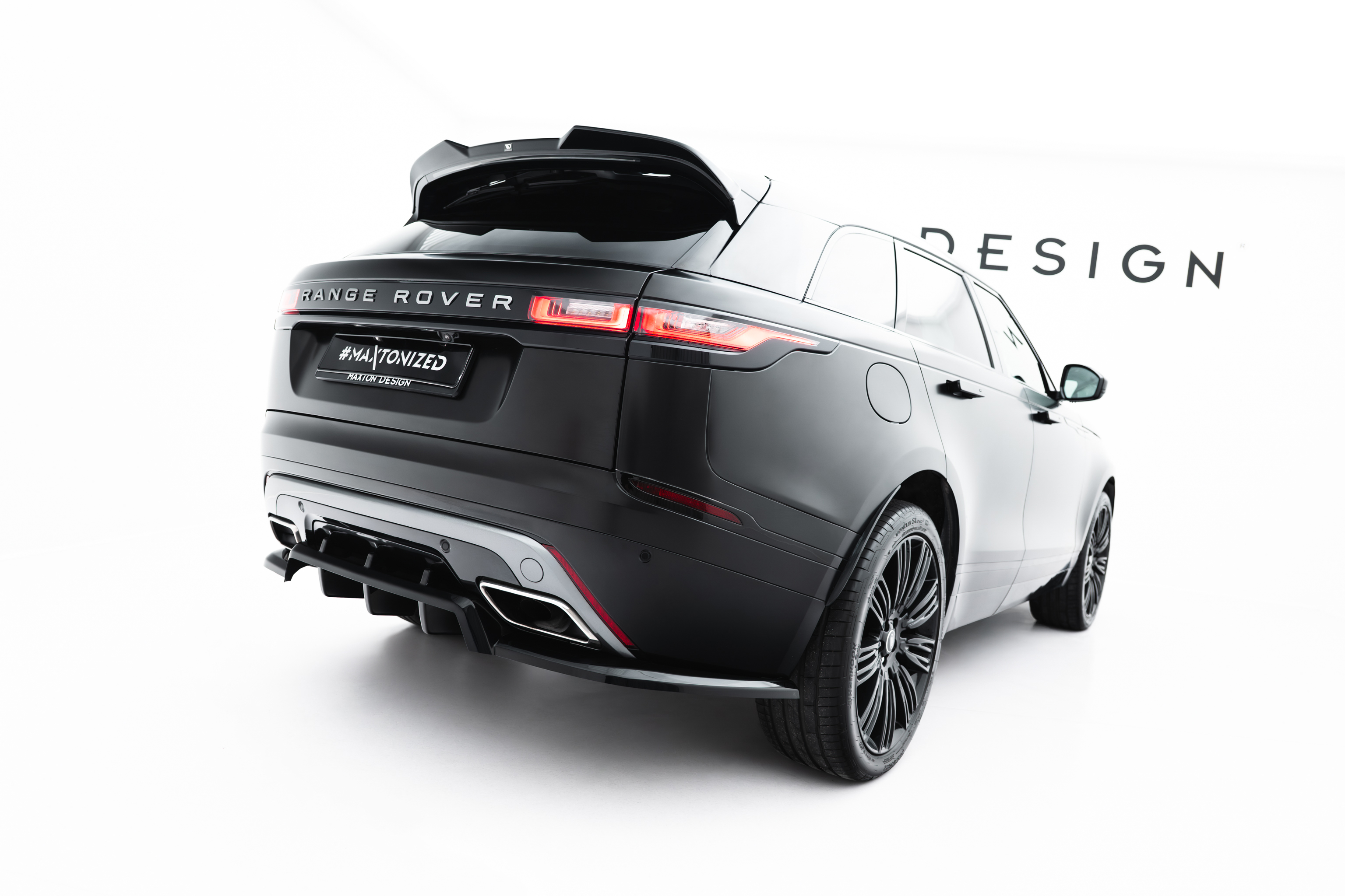 REAR SPLITTER (WITH VERTICAL BARS) V.3 SUITABLE FOR LAND ROVER RANGE ROVER VELAR R-DYNAMIC MK1 – MAXTON DESIGN - 4