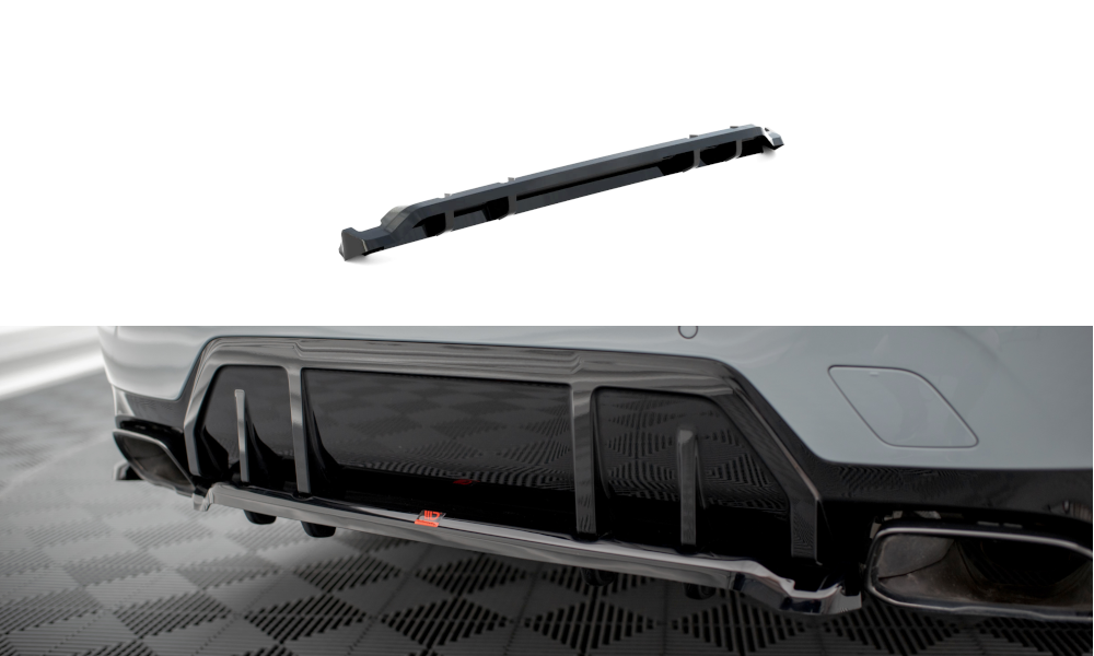 Central Rear Splitter (Vertical Bars) V.1 BMW M340i G20 / G21 Facelift
