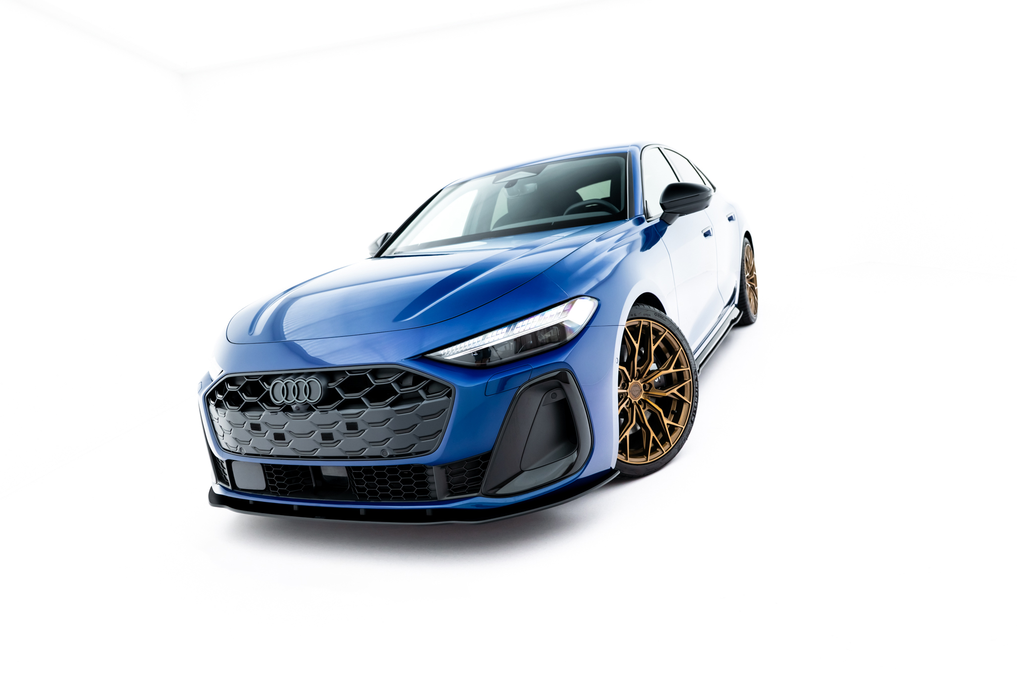 STREET PRO FRONT SPLITTER SUITABLE FOR AUDI A5 S-LINE / S5 SEDAN / AVANT B10 – MAXTON DESIGN - 4
