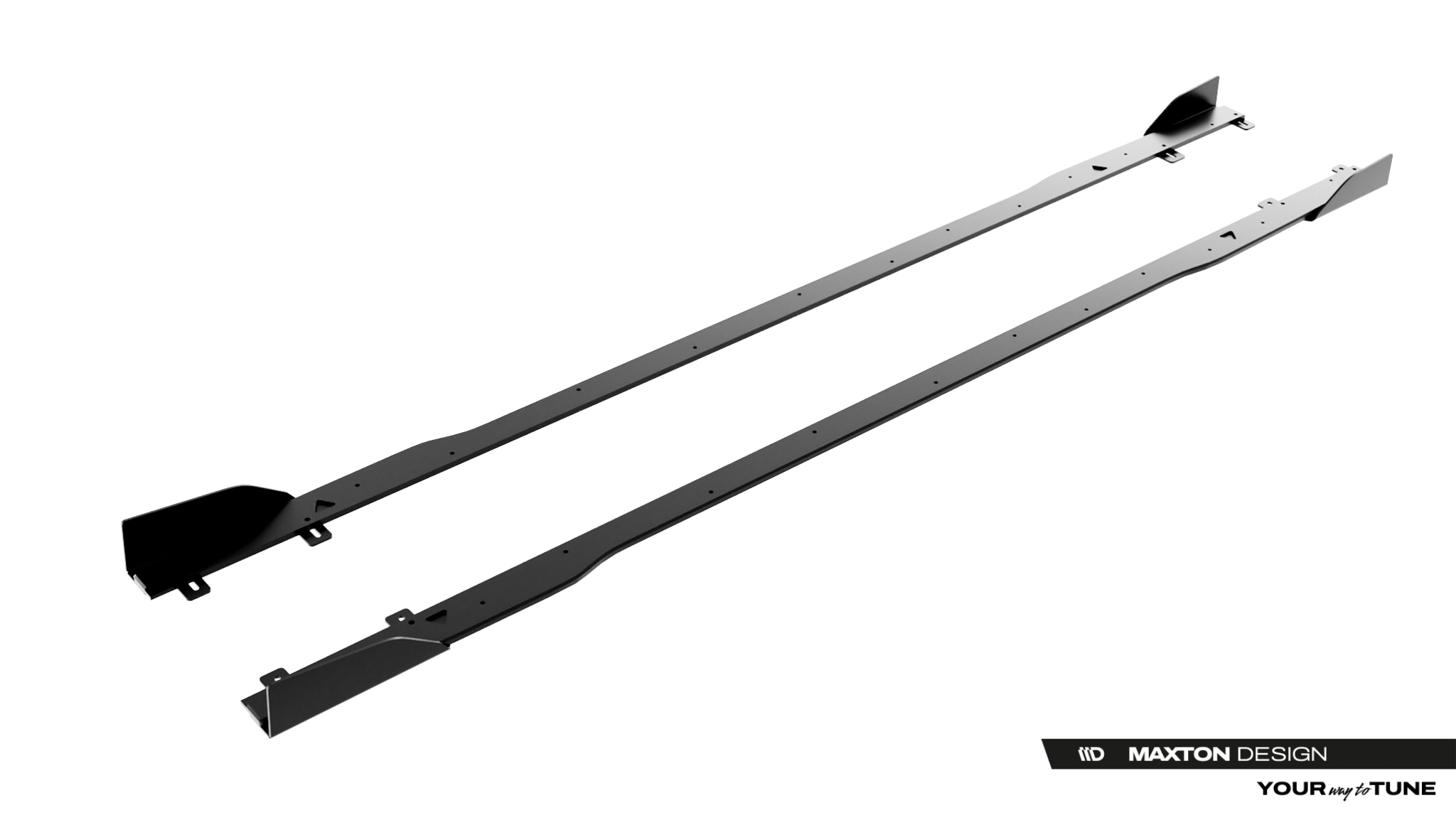 STREET PRO SIDE SKIRTS DIFFUSERS + FLAPS SUITABLE FOR AUDI A5 S-LINE / S5 SEDAN / AVANT B10 – MAXTON DESIGN - 3