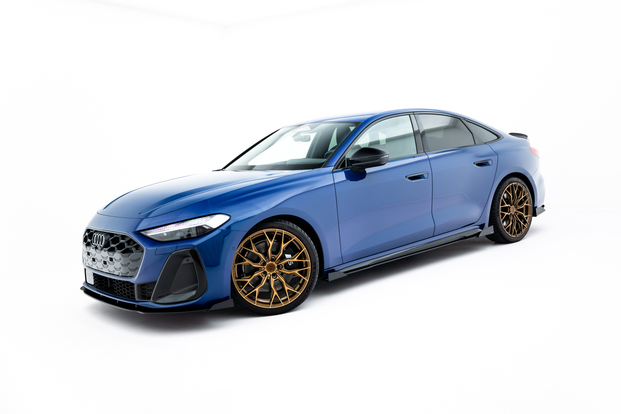 STREET PRO SIDE SKIRTS DIFFUSERS + FLAPS SUITABLE FOR AUDI A5 S-LINE / S5 SEDAN / AVANT B10 – MAXTON DESIGN - 2