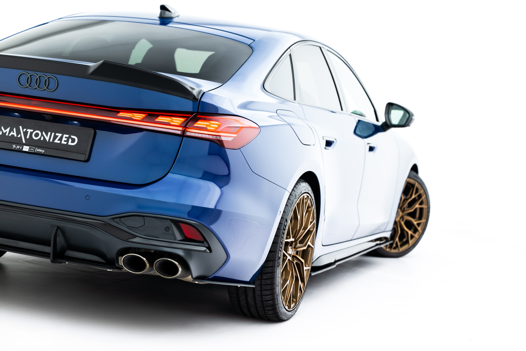 STREET PRO REAR SIDE SPLITTERS SUITABLE FOR AUDI S5 SEDAN / AVANT B10 – MAXTON DESIGN - 4