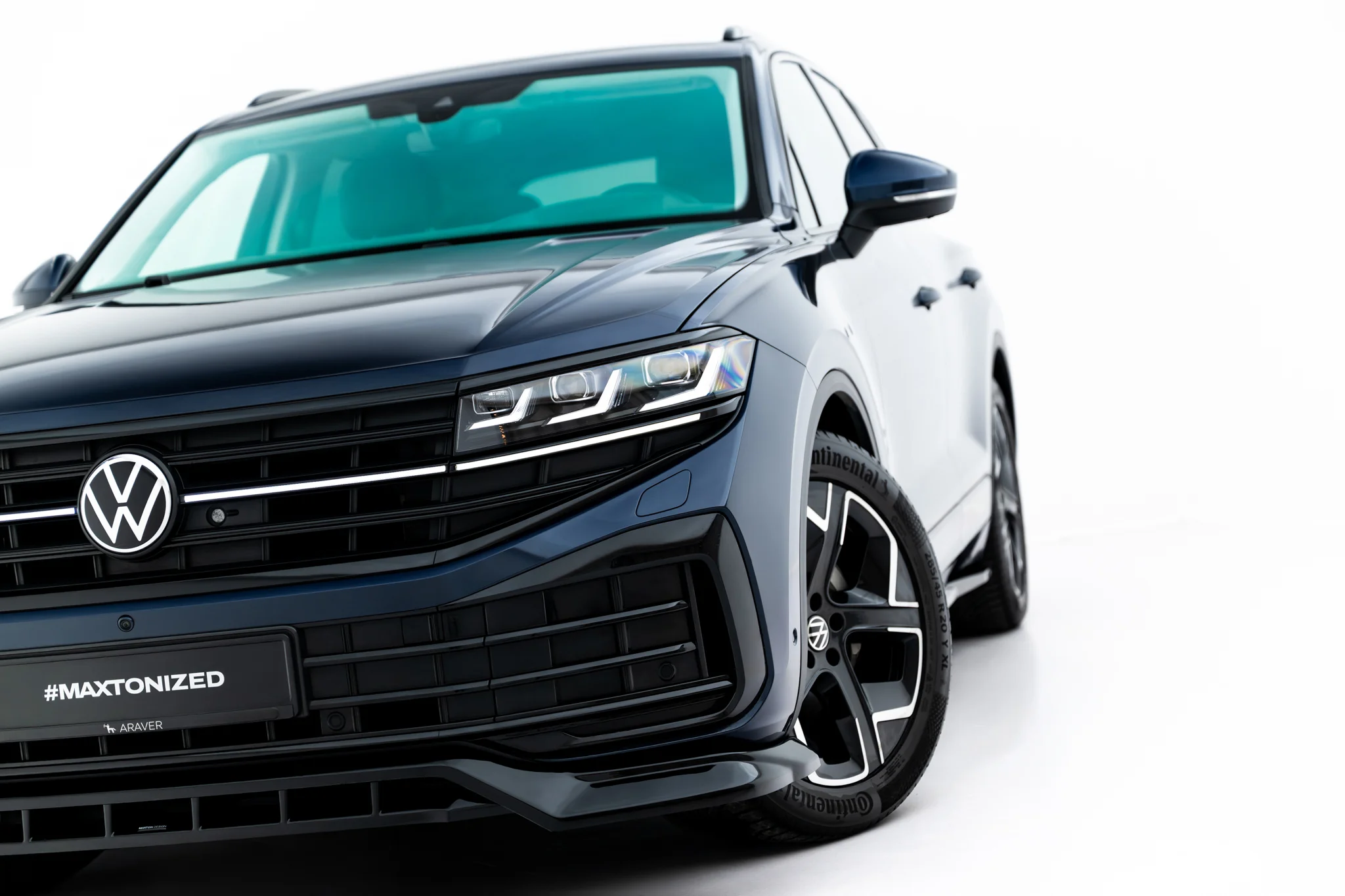 FRONT SPLITTER SUITABLE FOR VOLKSWAGEN TOUAREG ELEGANCE MK3 FACELIFT – MAXTON DESIGN - 6