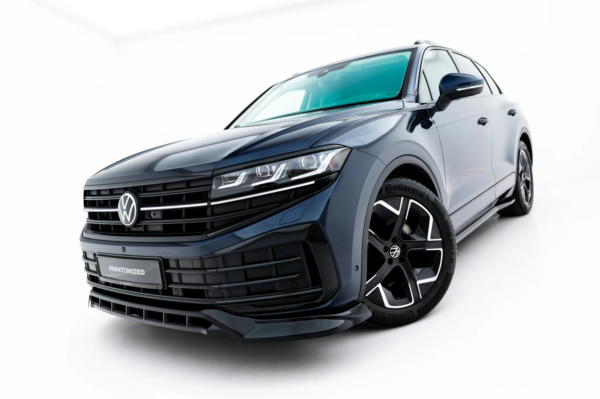 FRONT SPLITTER SUITABLE FOR VOLKSWAGEN TOUAREG ELEGANCE MK3 FACELIFT – MAXTON DESIGN - 4