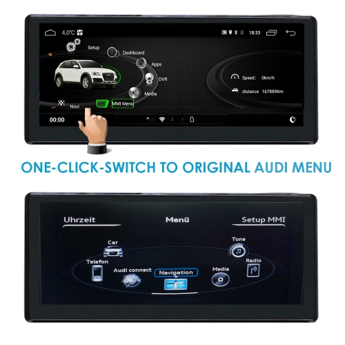 8.8" Audi Q3 ANDROID 13 NAVIGATION MULTIMEDIA SYSTEM bluepower.se