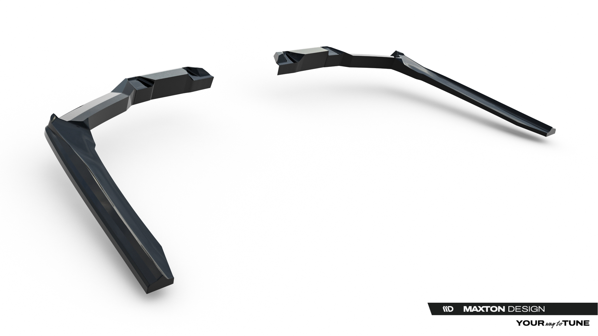 REAR SIDE SPLITTERS V.1 SUITABLE FOR BMW 5 / I5 M-PACK SEDAN / TOURING G60 / G61 – MAXTON DESIGN - 2