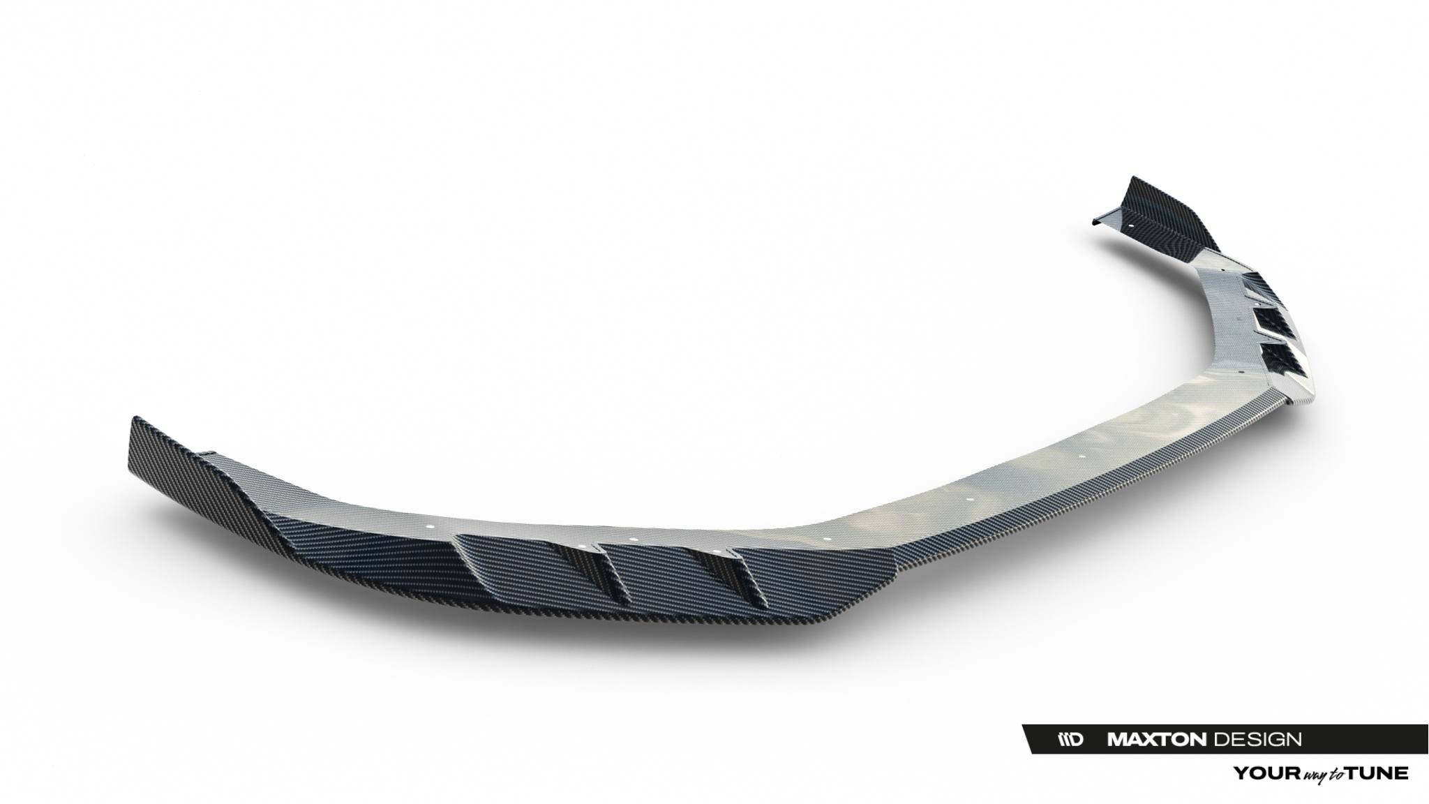 PREPREG CARBON FIBER FRONT SPLITTER SUITABLE FOR AUDI RS3 SEDAN / SPORTBACK 8Y FACELIFT – MAXTON DESIGN