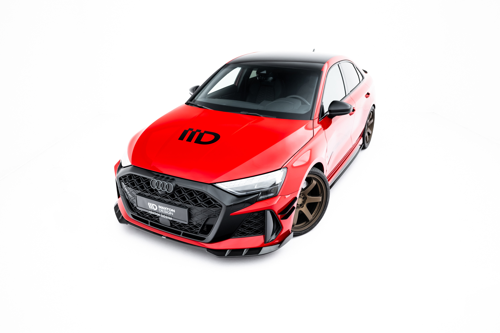 PREPREG CARBON FIBER FRONT SPLITTER SUITABLE FOR AUDI RS3 SEDAN / SPORTBACK 8Y FACELIFT – MAXTON DESIGN - 11