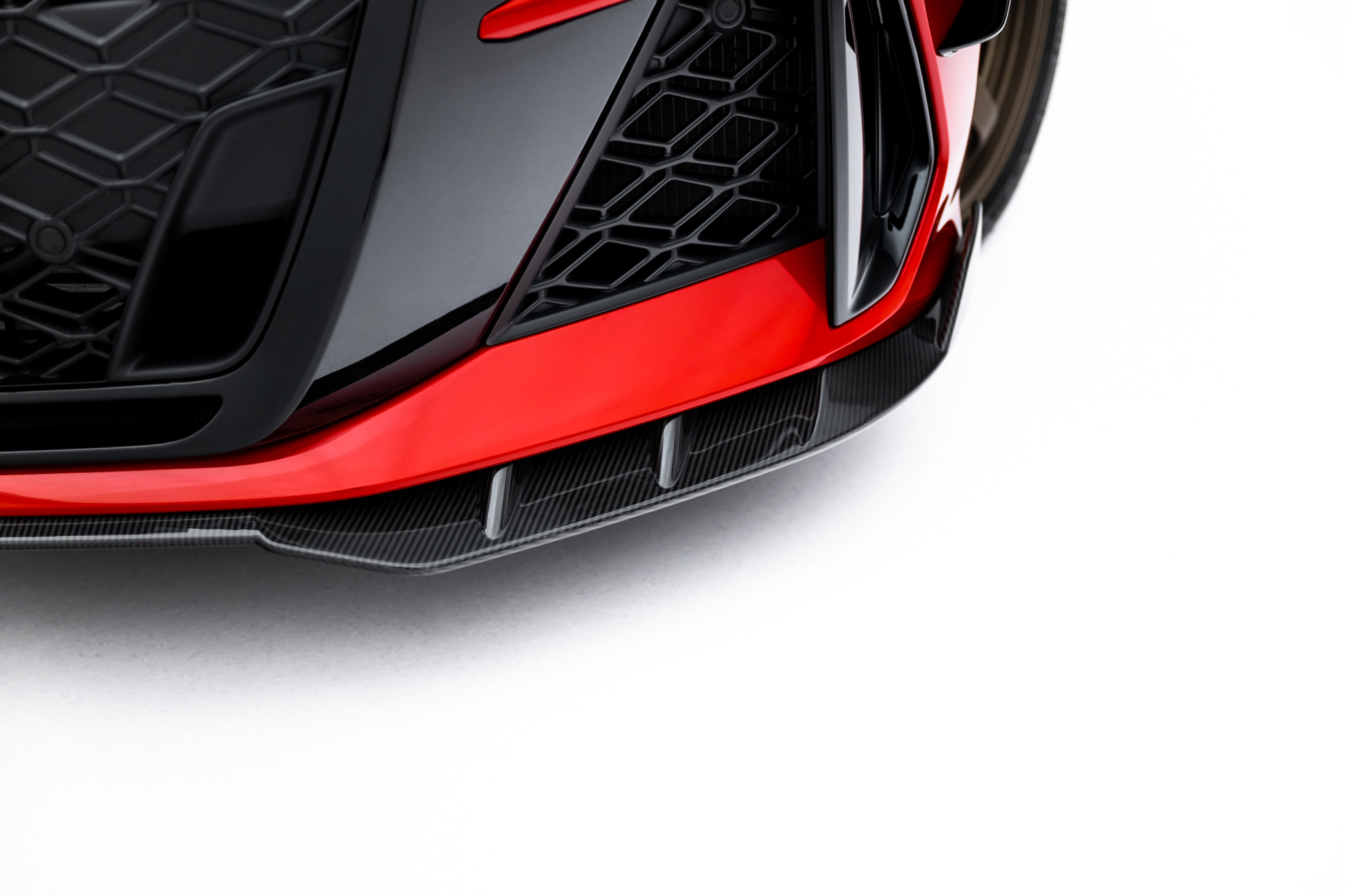 PREPREG CARBON FIBER FRONT SPLITTER SUITABLE FOR AUDI RS3 SEDAN / SPORTBACK 8Y FACELIFT – MAXTON DESIGN - 3
