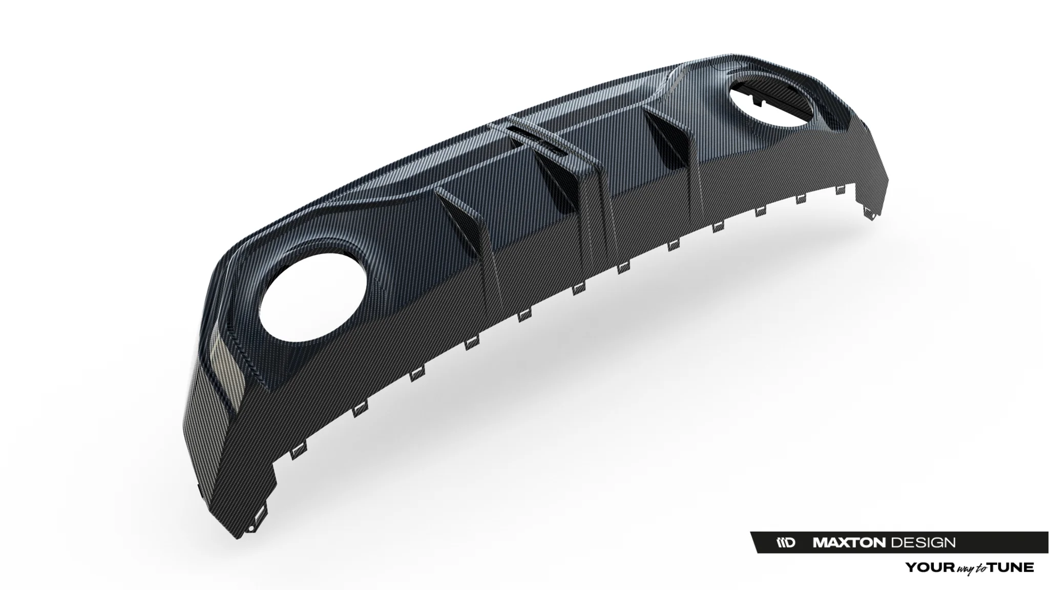 PREPREG CARBON FIBER REAR DIFFUSER SUITABLE FOR AUDI RS3 SPORTBACK 8Y FACELIFT – MAXTON DESIGN