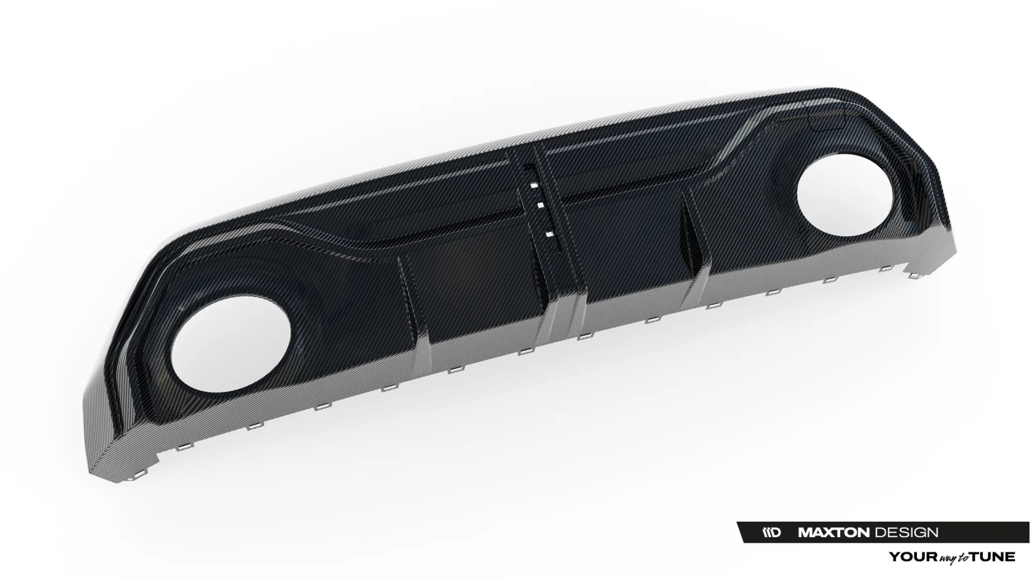 PREPREG CARBON FIBER REAR DIFFUSER SUITABLE FOR AUDI RS3 SPORTBACK 8Y FACELIFT – MAXTON DESIGN - 3