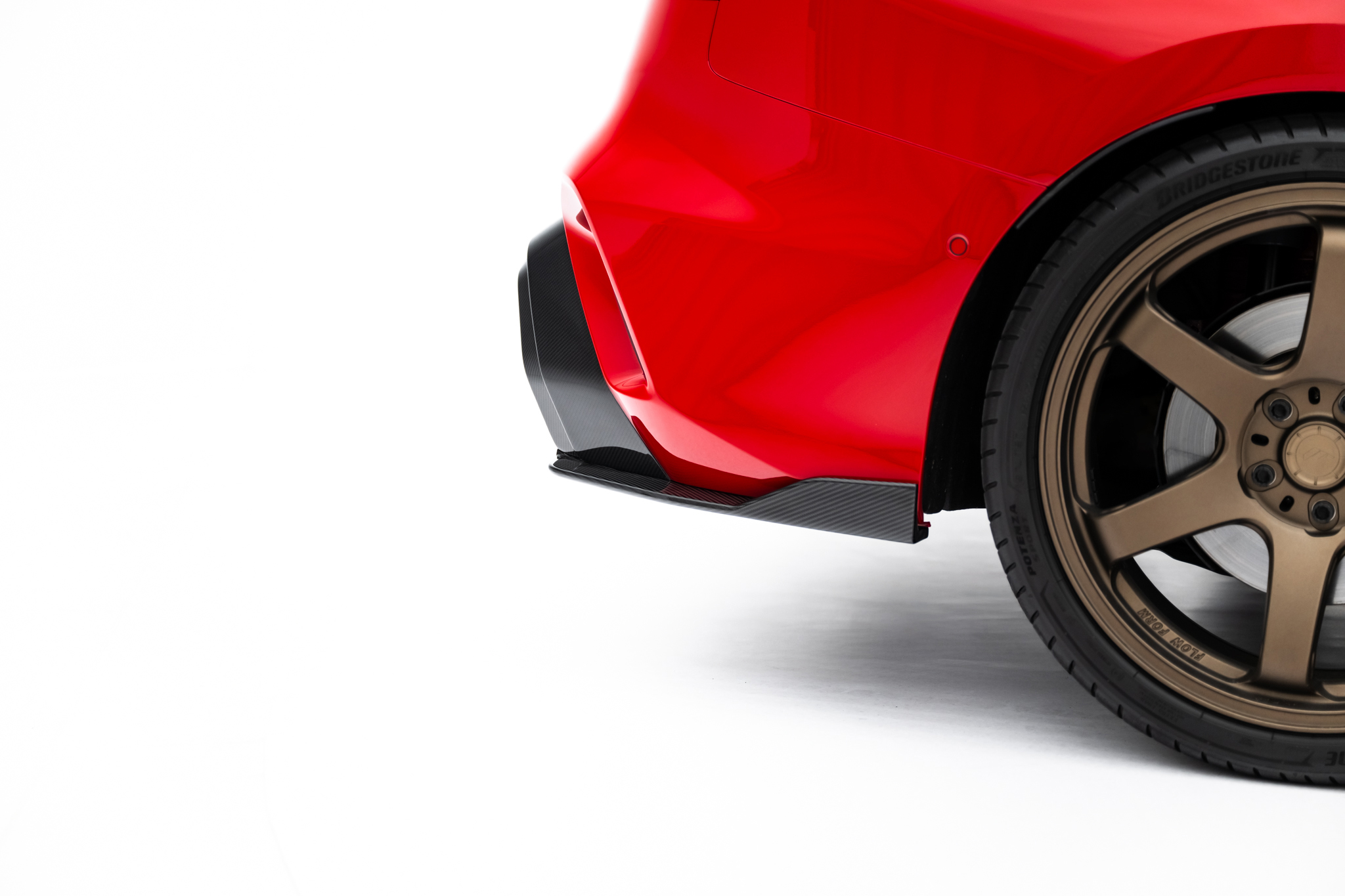 PREPREG CARBON FIBER REAR SIDE SPLITTERS SUITABLE FOR AUDI RS3 SEDAN 8Y FACELIFT – MAXTON DESIGN - 6