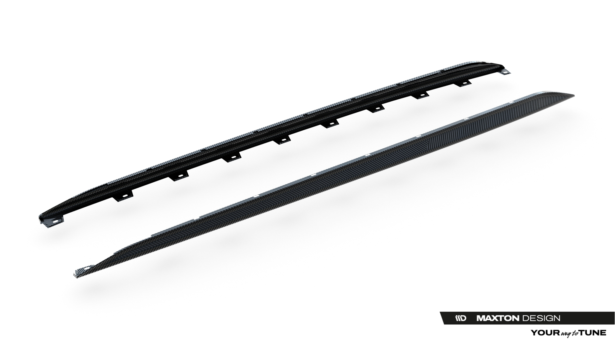 PREPREG CARBON FIBER SIDE SKIRTS V.2 SUITABLE FOR AUDI RS3 SEDAN / SPORTBACK 8Y / 8Y FACELIFT – MAXTON DESIGN - 4
