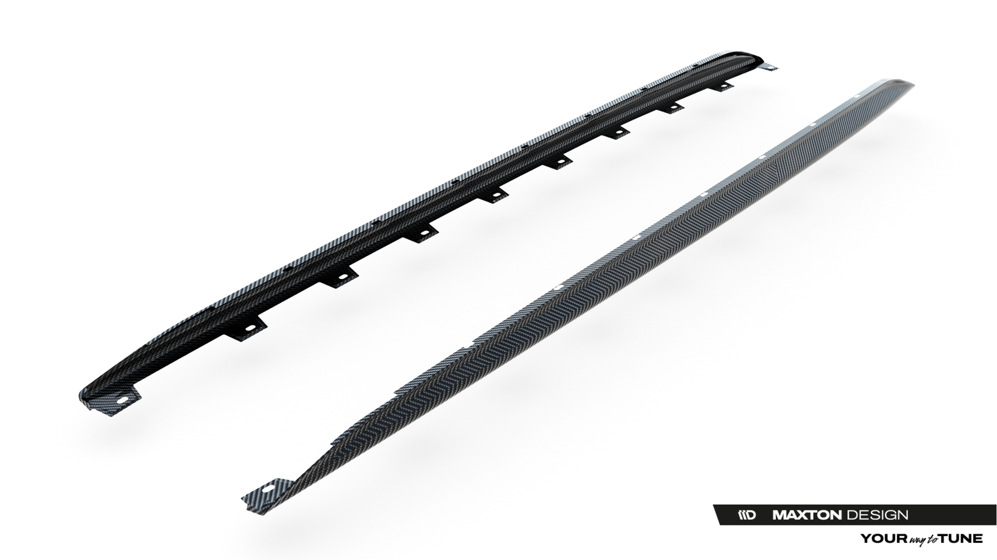 PREPREG CARBON FIBER SIDE SKIRTS V.2 SUITABLE FOR AUDI RS3 SEDAN / SPORTBACK 8Y / 8Y FACELIFT – MAXTON DESIGN - 6