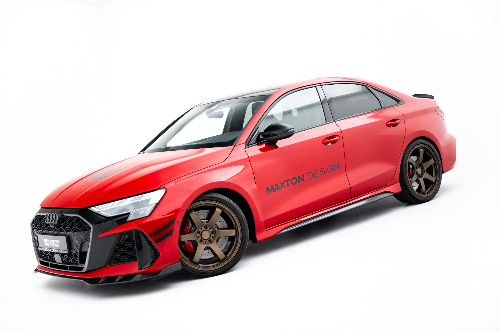 PREPREG CARBON FIBER SIDE SKIRTS V.2 SUITABLE FOR AUDI RS3 SEDAN / SPORTBACK 8Y / 8Y FACELIFT – MAXTON DESIGN - 2