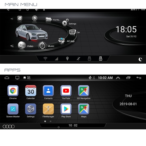 8.8" AUDI AUDI A6 / S6 RS6 MMI 2G HIGH ANDROID 13  NAVIGATION MULTIMEDIA SYSTEM - 3