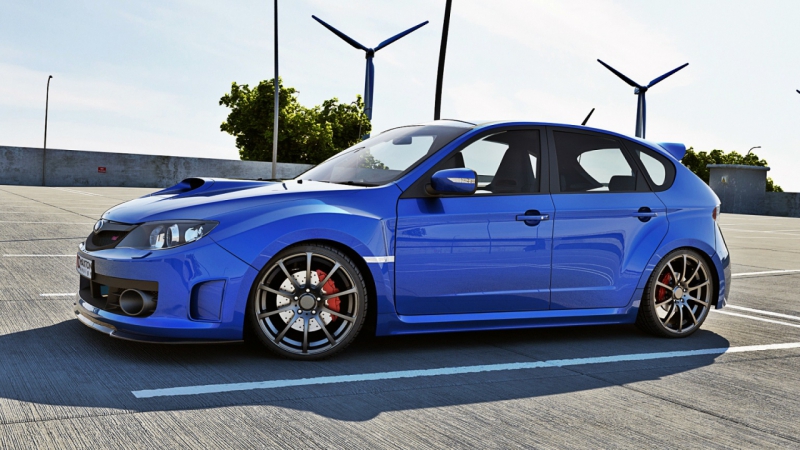 FRONTSPLITTER SUBARU IMPREZA WRX STI 2009-2011