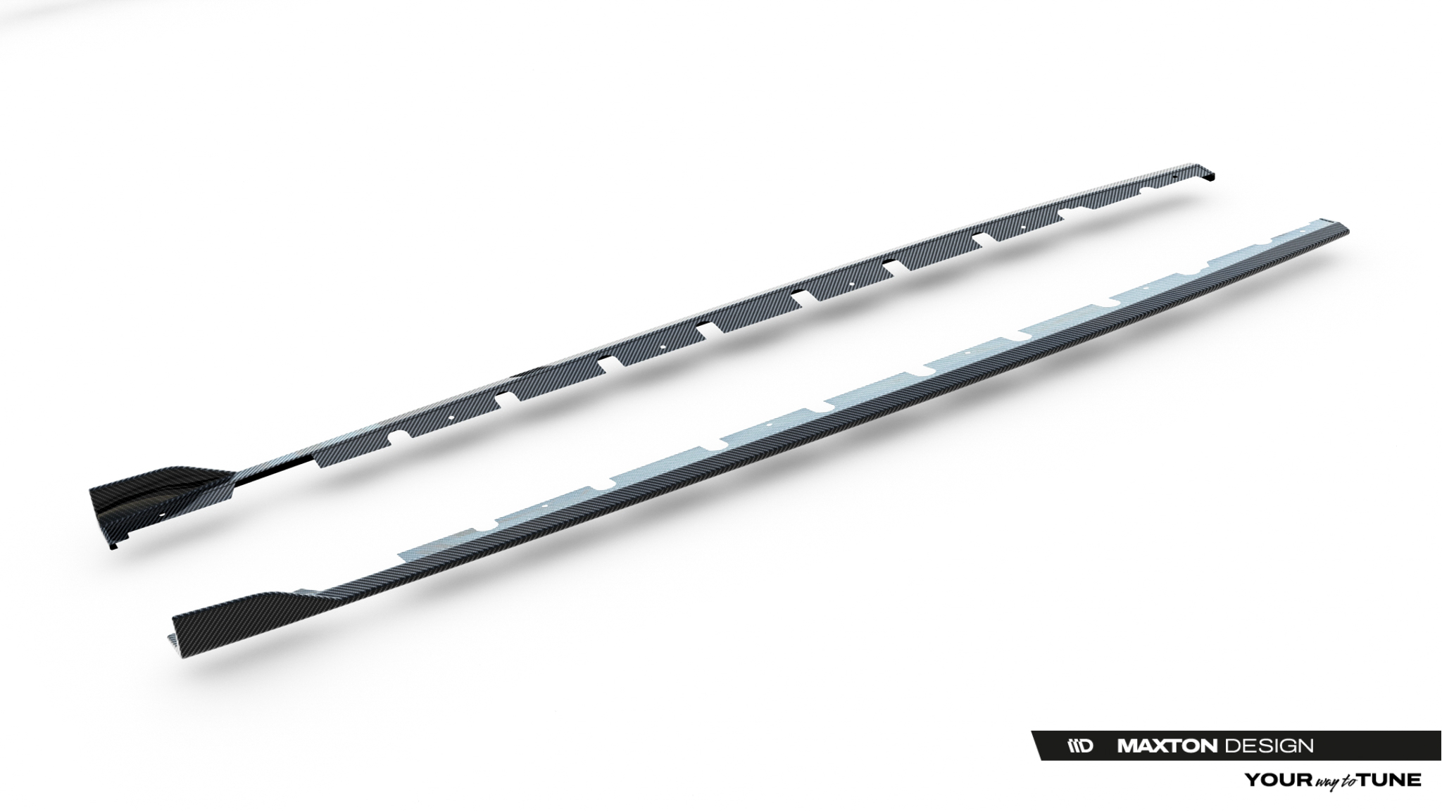 PREPREG CARBON FIBER SIDE SKIRTS V.1 SUITABLE FOR AUDI RS3 SEDAN / SPORTBACK 8Y / 8Y FACELIFT – MAXTON DESIGN - 5