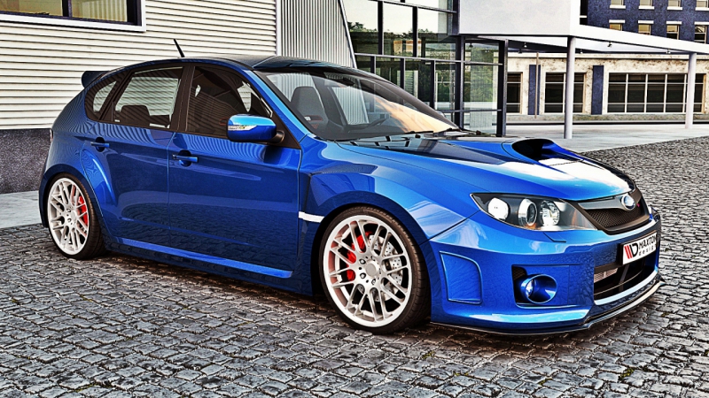 FRONTSPLITTER SUBARU IMPREZA WRX STI 2011-2014 - 2