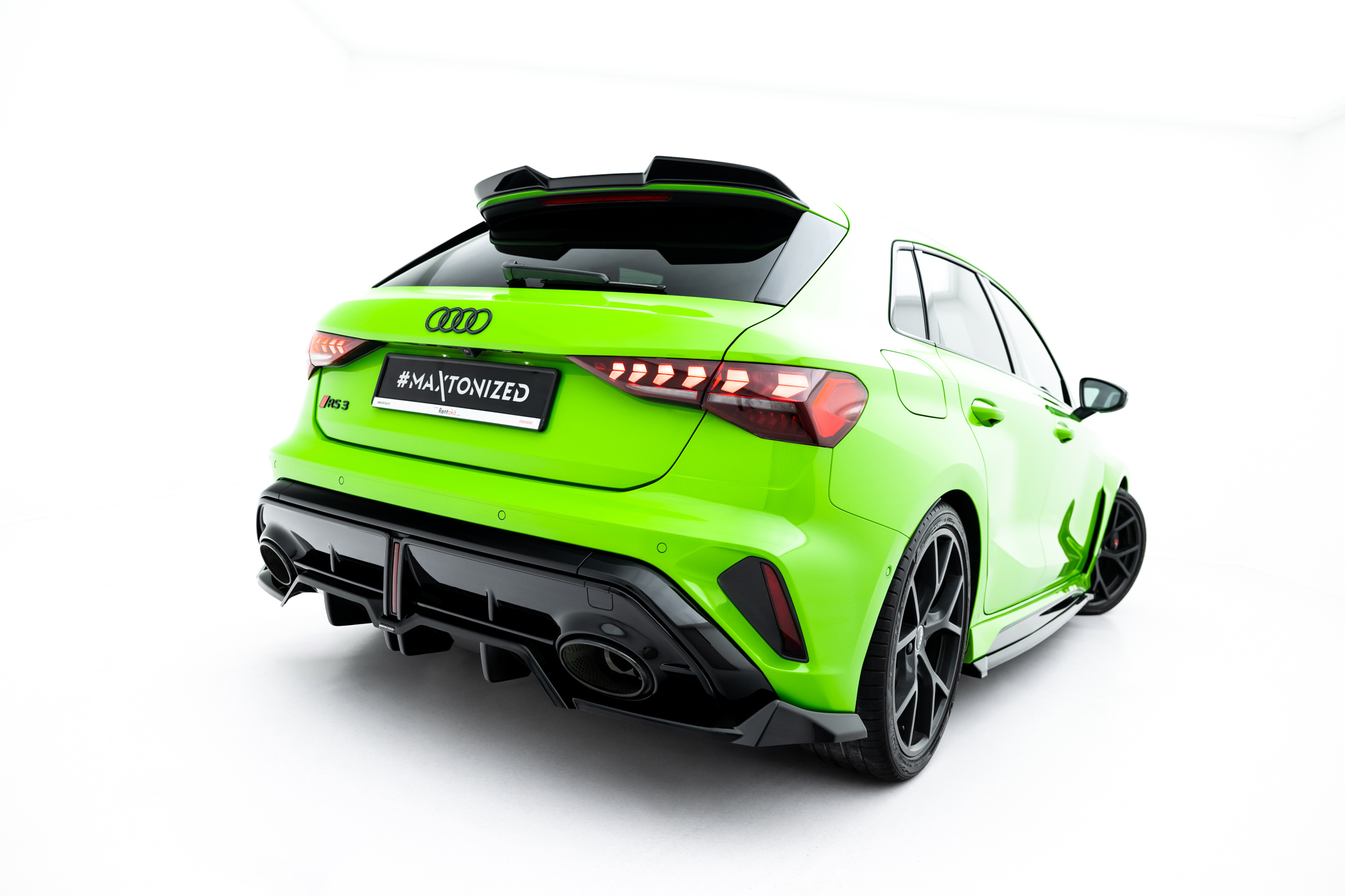 REAR SPLITTER (WITH VERTICAL BARS) V.1 SUITABLE FOR AUDI RS3 SPORTBACK 8Y FACELIFT – MAXTON DESIGN - 9