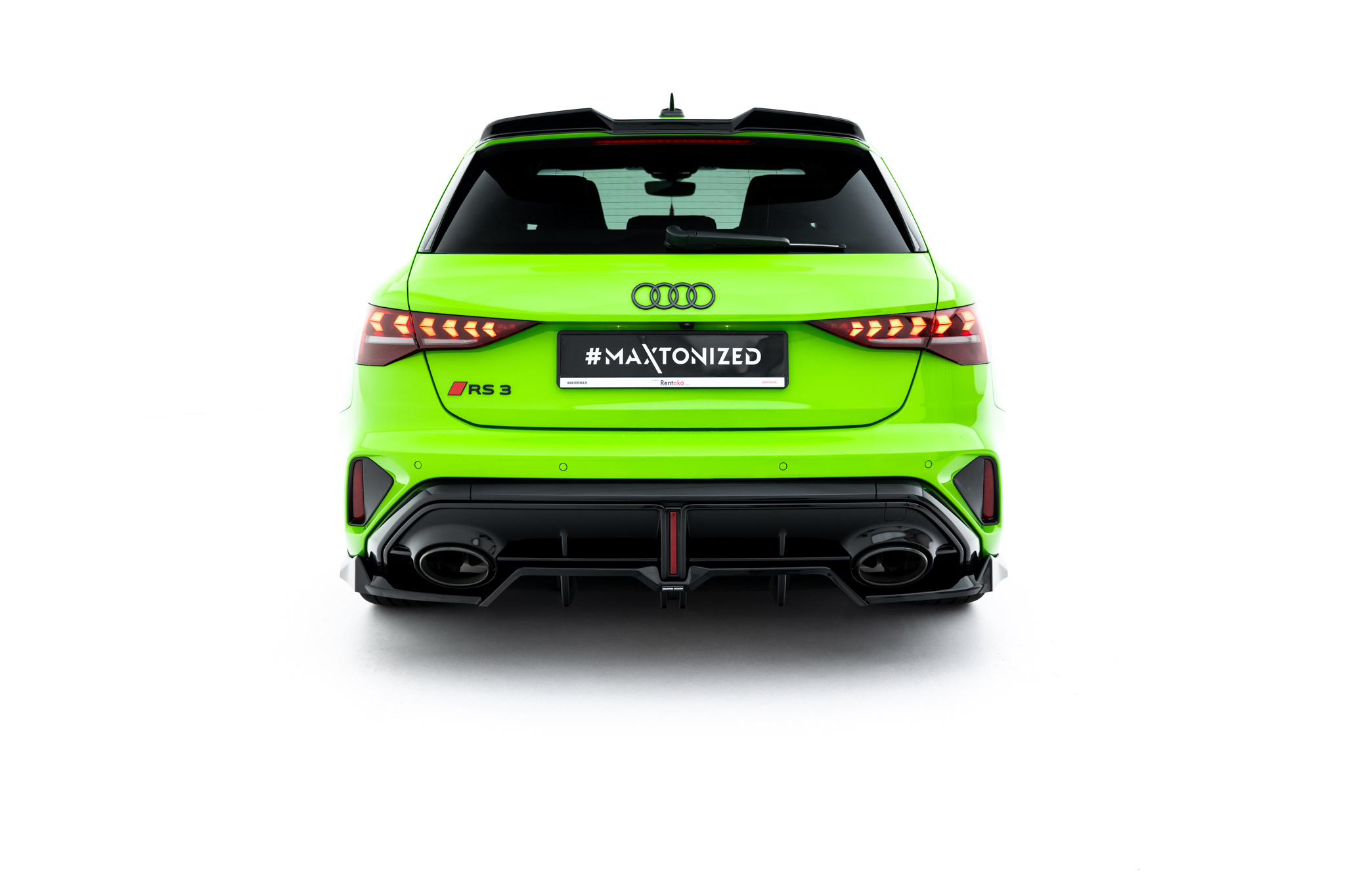 REAR SPLITTER (WITH VERTICAL BARS) V.1 SUITABLE FOR AUDI RS3 SPORTBACK 8Y FACELIFT – MAXTON DESIGN - 4