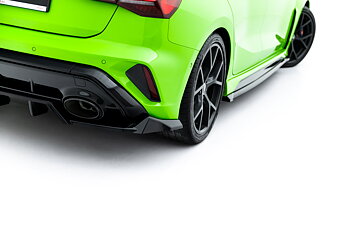 REAR SPLITTER (WITH VERTICAL BARS) V.1 SUITABLE FOR AUDI RS3 SPORTBACK 8Y FACELIFT – MAXTON DESIGN