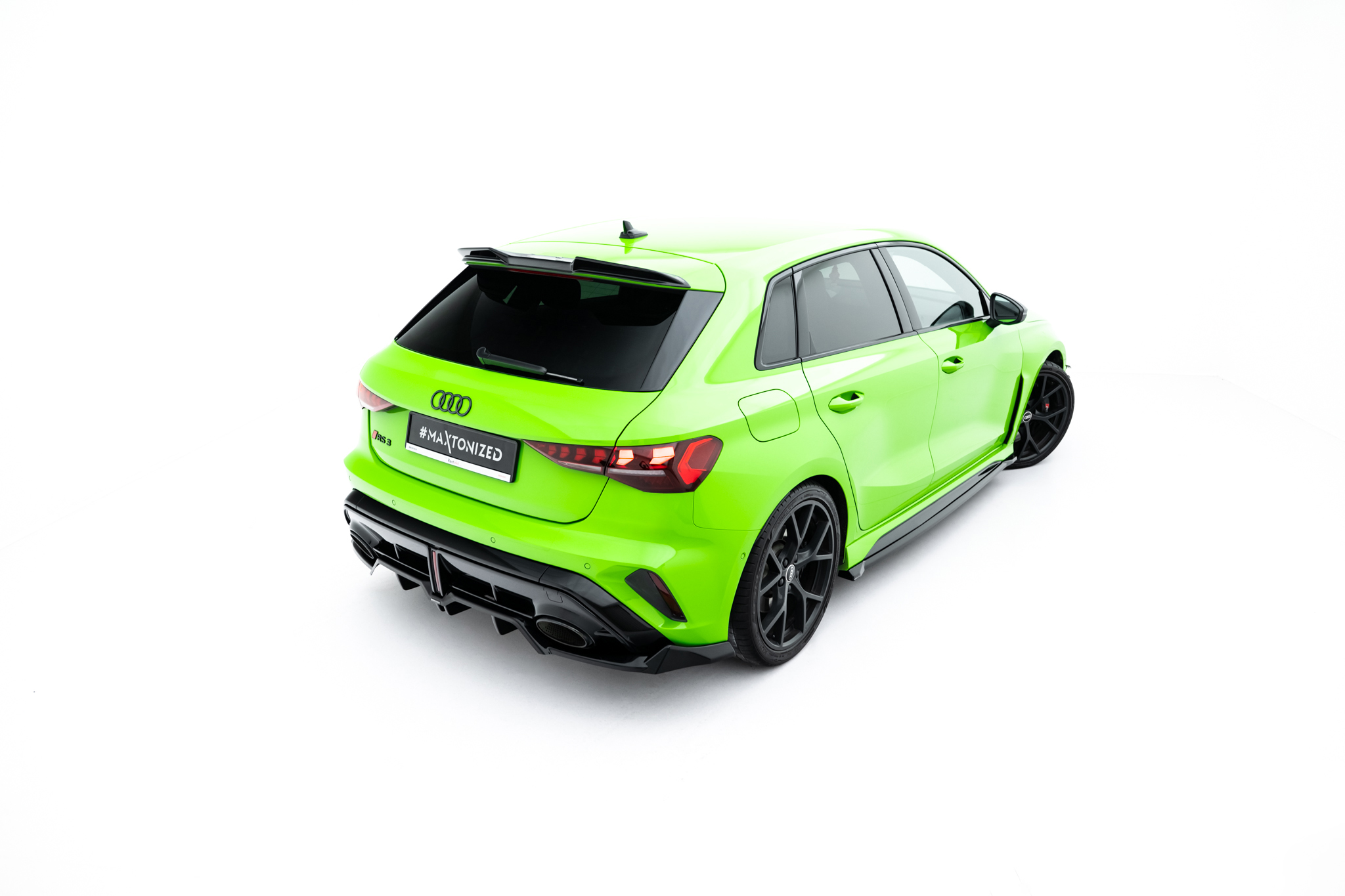 REAR SPLITTER (WITH VERTICAL BARS) V.1 SUITABLE FOR AUDI RS3 SPORTBACK 8Y FACELIFT – MAXTON DESIGN - 5