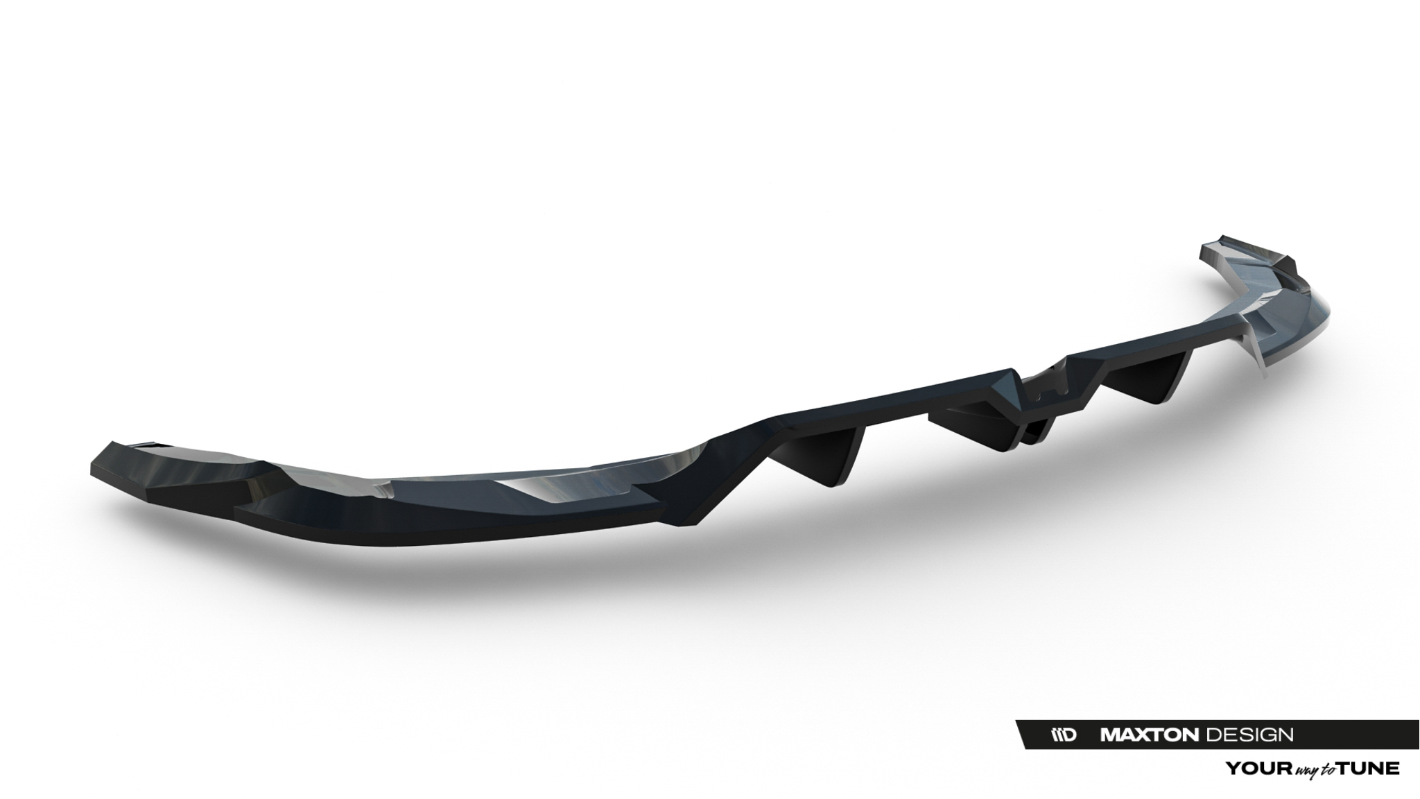REAR SPLITTER (WITH VERTICAL BARS) V.2 SUITABLE FOR AUDI RS3 SPORTBACK 8Y FACELIFT – MAXTON DESIGN - 3