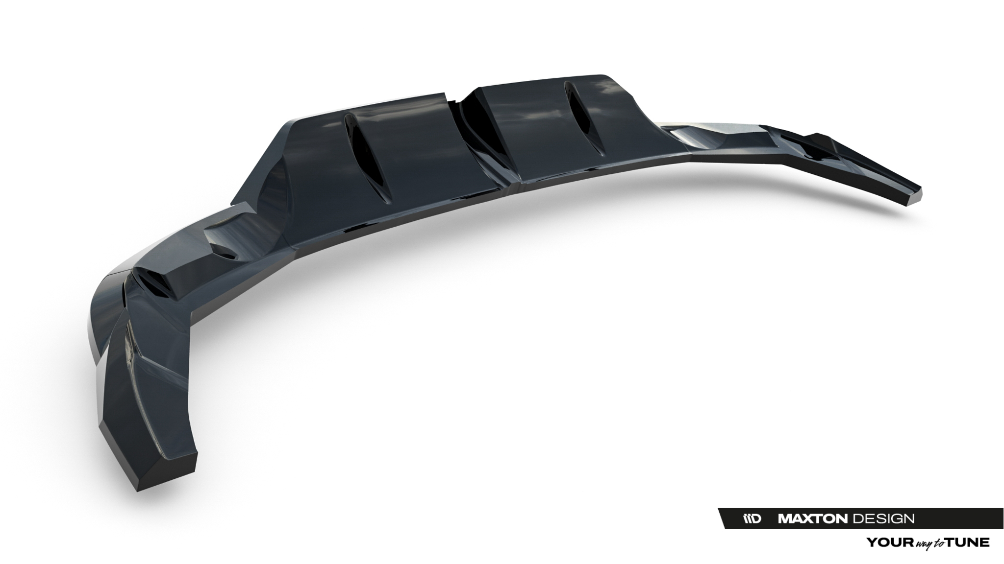 REAR SPLITTER (WITH VERTICAL BARS) V.2 SUITABLE FOR AUDI RS3 SPORTBACK 8Y FACELIFT – MAXTON DESIGN - 7