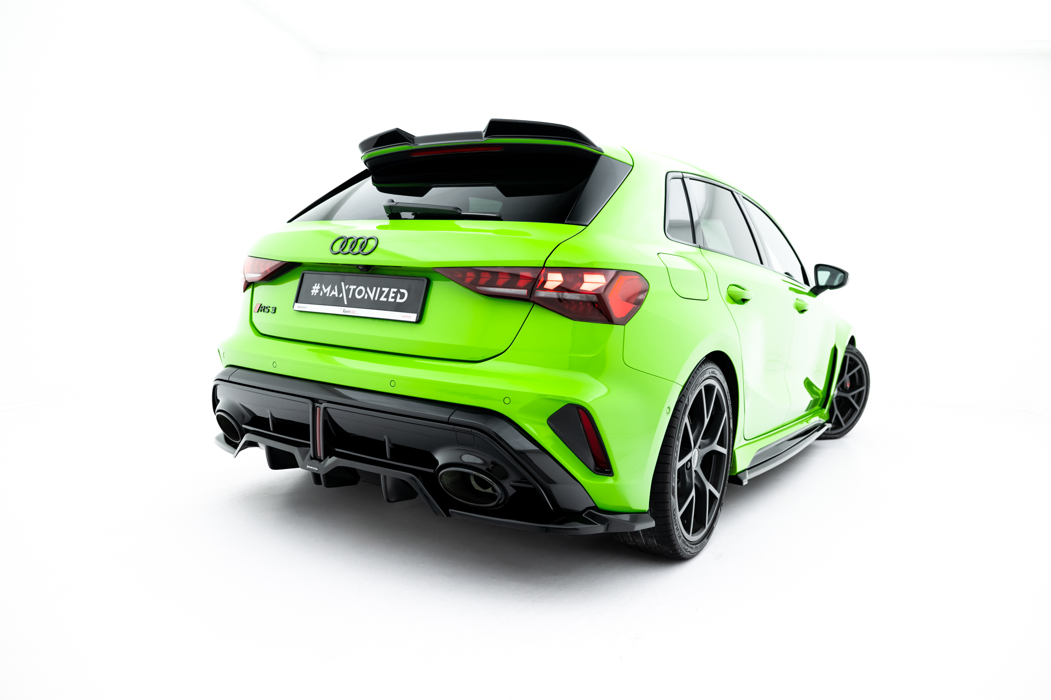 REAR SPLITTER (WITH VERTICAL BARS) V.2 SUITABLE FOR AUDI RS3 SPORTBACK 8Y FACELIFT – MAXTON DESIGN - 5