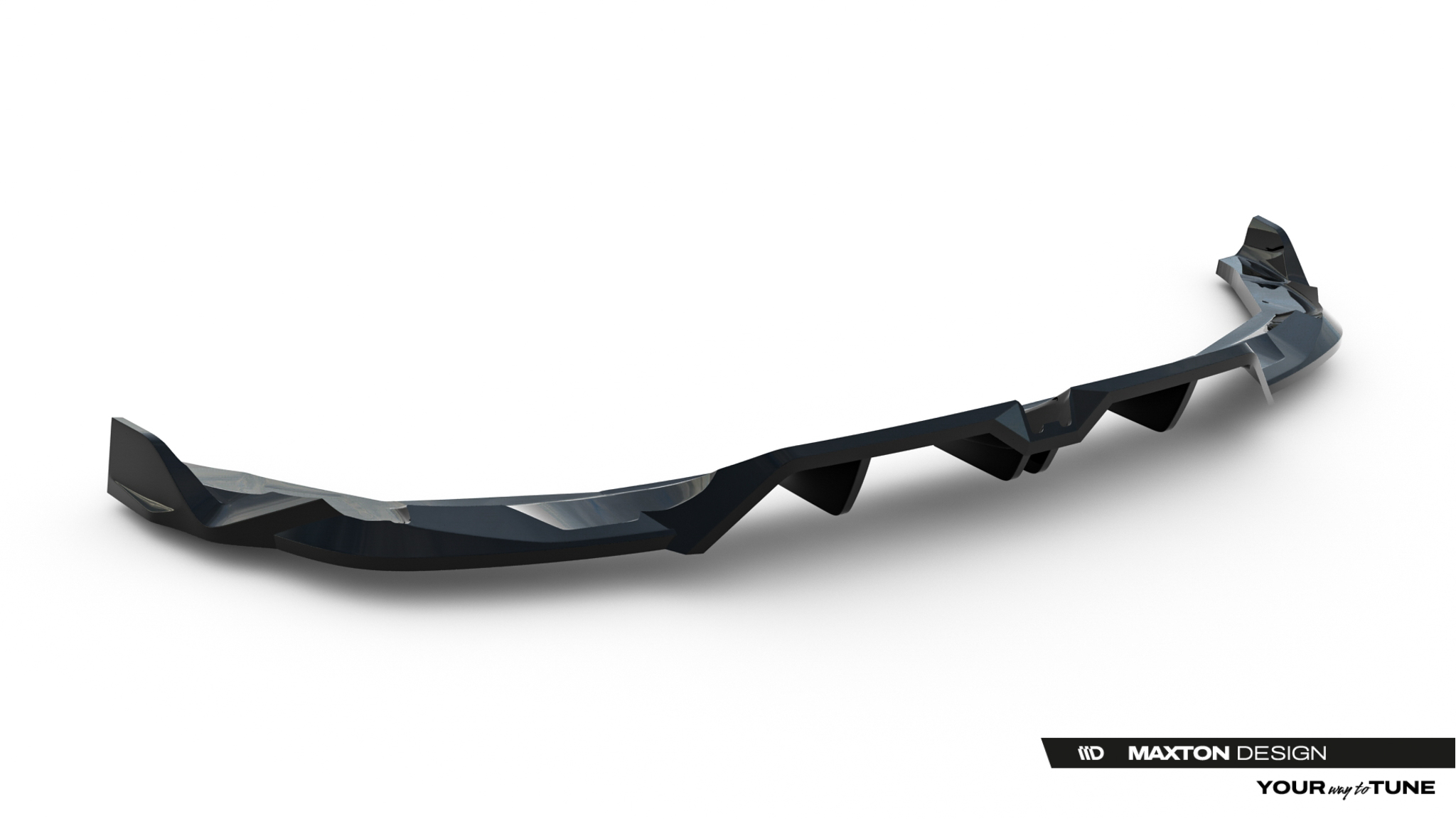 REAR SPLITTER (WITH VERTICAL BARS) V.3 SUITABLE FOR AUDI RS3 SPORTBACK 8Y FACELIFT – MAXTON DESIGN