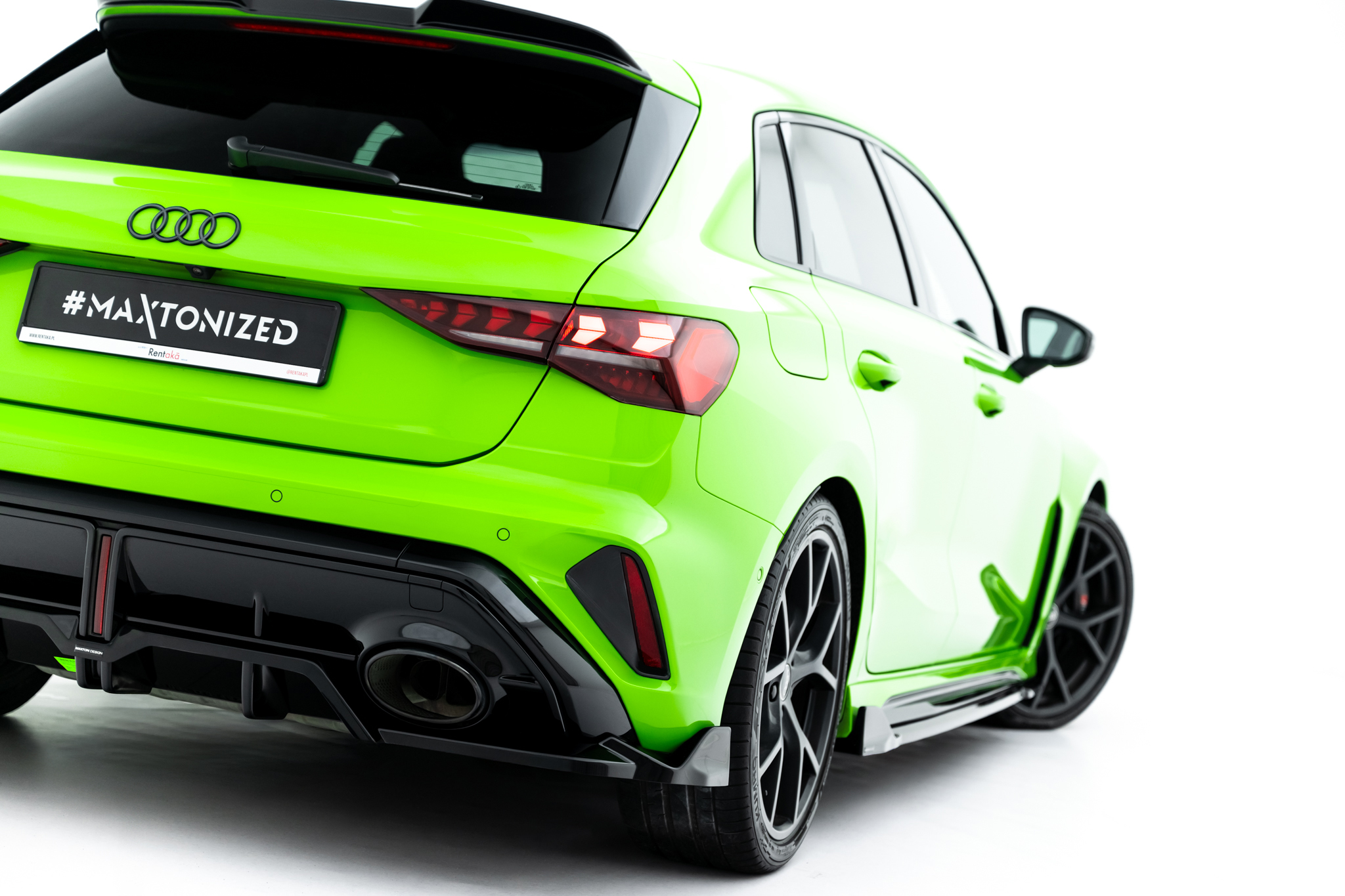 REAR SPLITTER (WITH VERTICAL BARS) V.3 SUITABLE FOR AUDI RS3 SPORTBACK 8Y FACELIFT – MAXTON DESIGN - 4