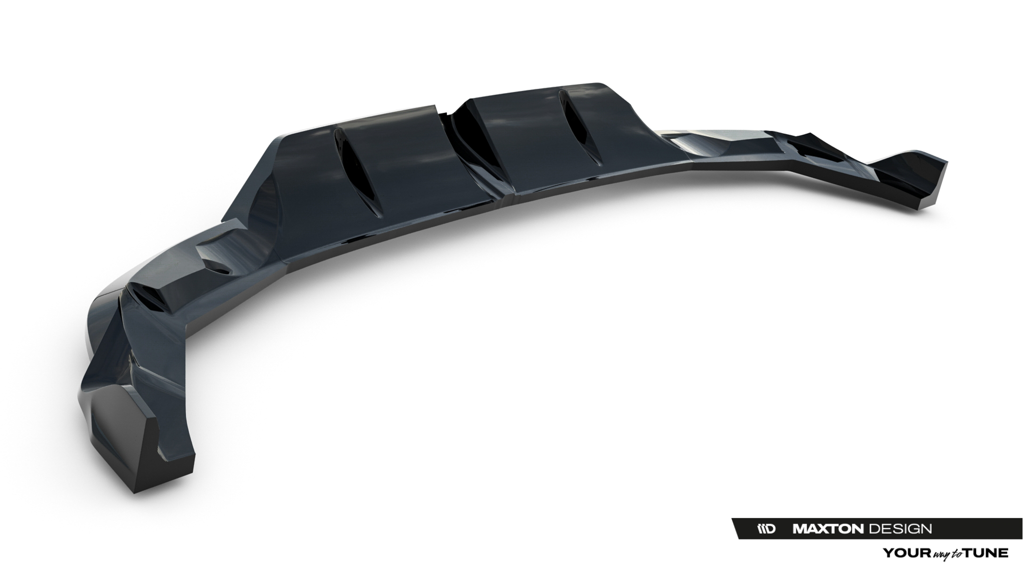 REAR SPLITTER (WITH VERTICAL BARS) V.3 SUITABLE FOR AUDI RS3 SPORTBACK 8Y FACELIFT – MAXTON DESIGN - 6