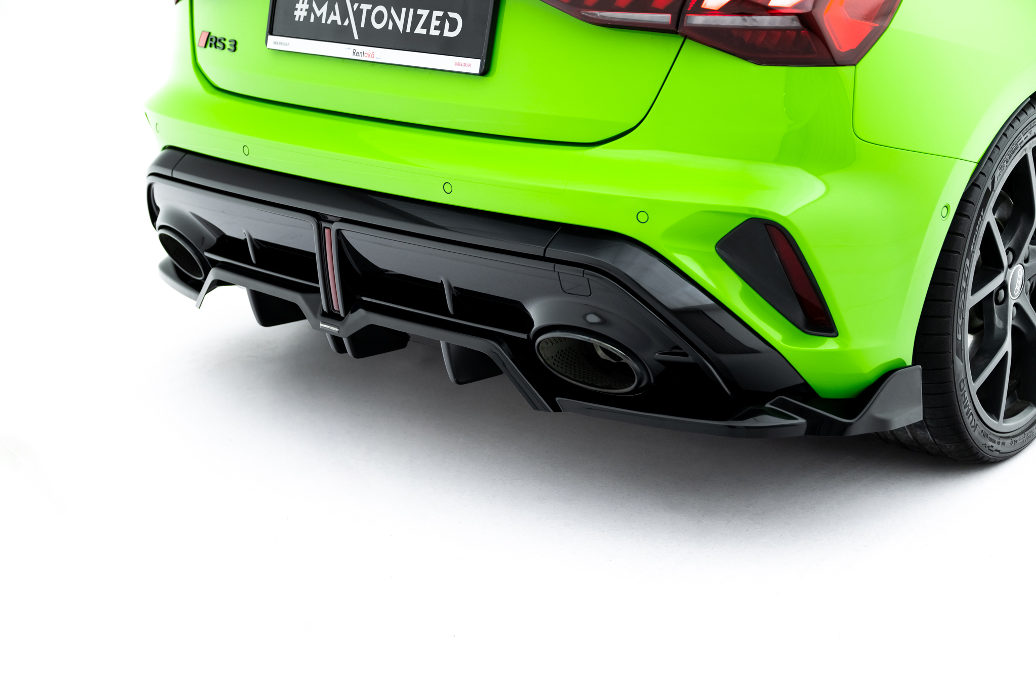 REAR SPLITTER (WITH VERTICAL BARS) V.3 SUITABLE FOR AUDI RS3 SPORTBACK 8Y FACELIFT – MAXTON DESIGN - 3