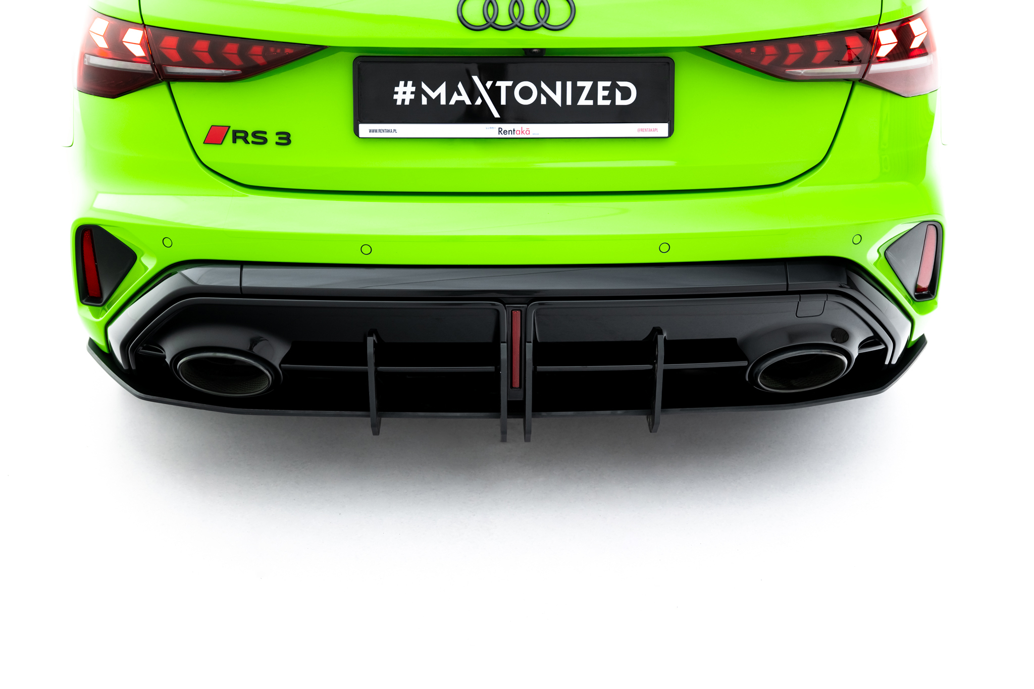 STREET PRO REAR DIFFUSER SUITABLE FOR AUDI RS3 SPORTBACK 8Y FACELIFT – MAXTON DESIGN - 8