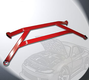 SUBARU IMPREZA 94-01 MEGAN RACING FRONT LOWER H-BRACE RED