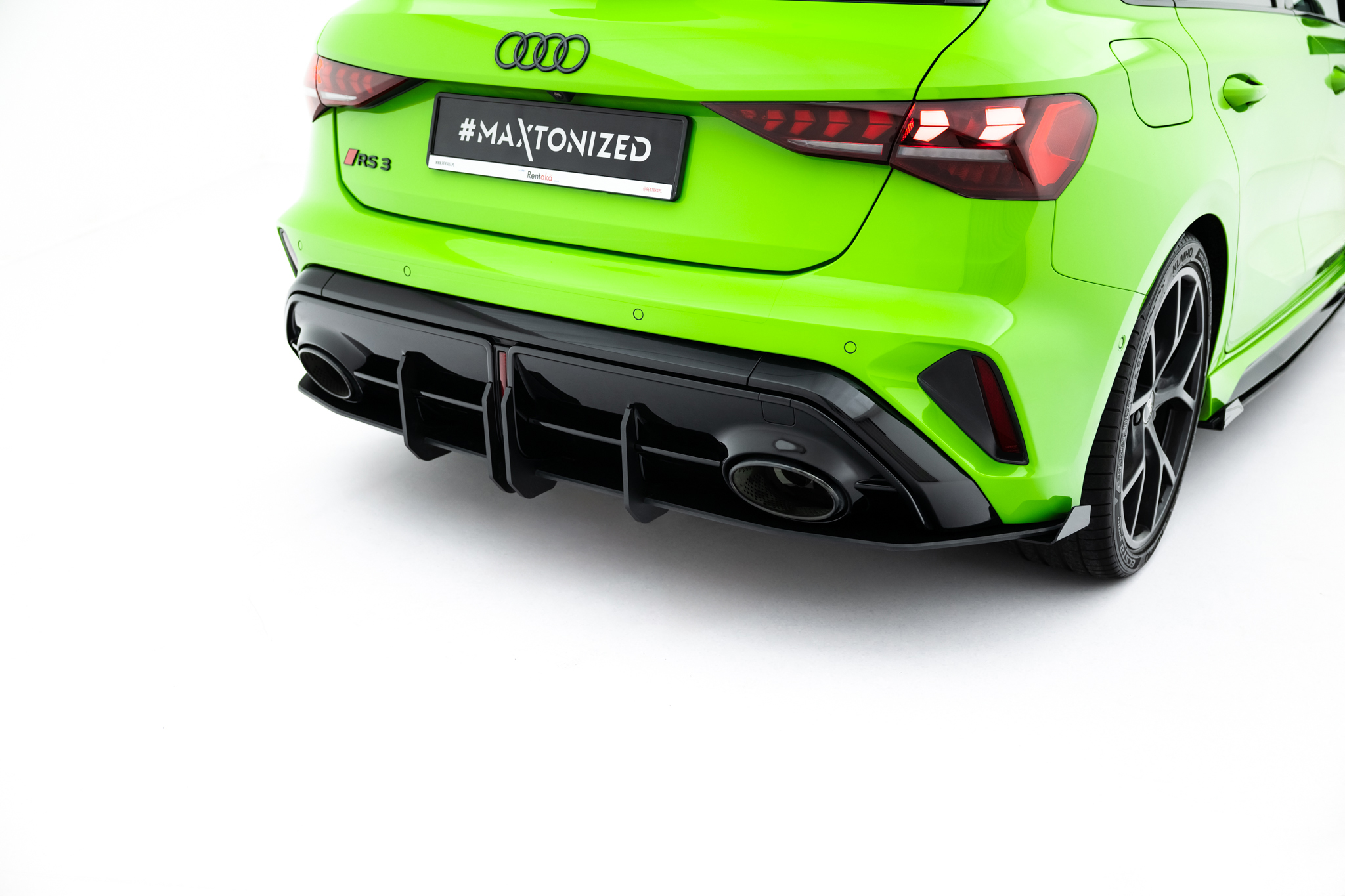 STREET PRO REAR DIFFUSER + FLAPS SUITABLE FOR AUDI RS3 SPORTBACK 8Y FACELIFT – MAXTON DESIGN - 5