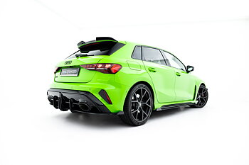 STREET PRO REAR DIFFUSER + FLAPS SUITABLE FOR AUDI RS3 SPORTBACK 8Y FACELIFT – MAXTON DESIGN