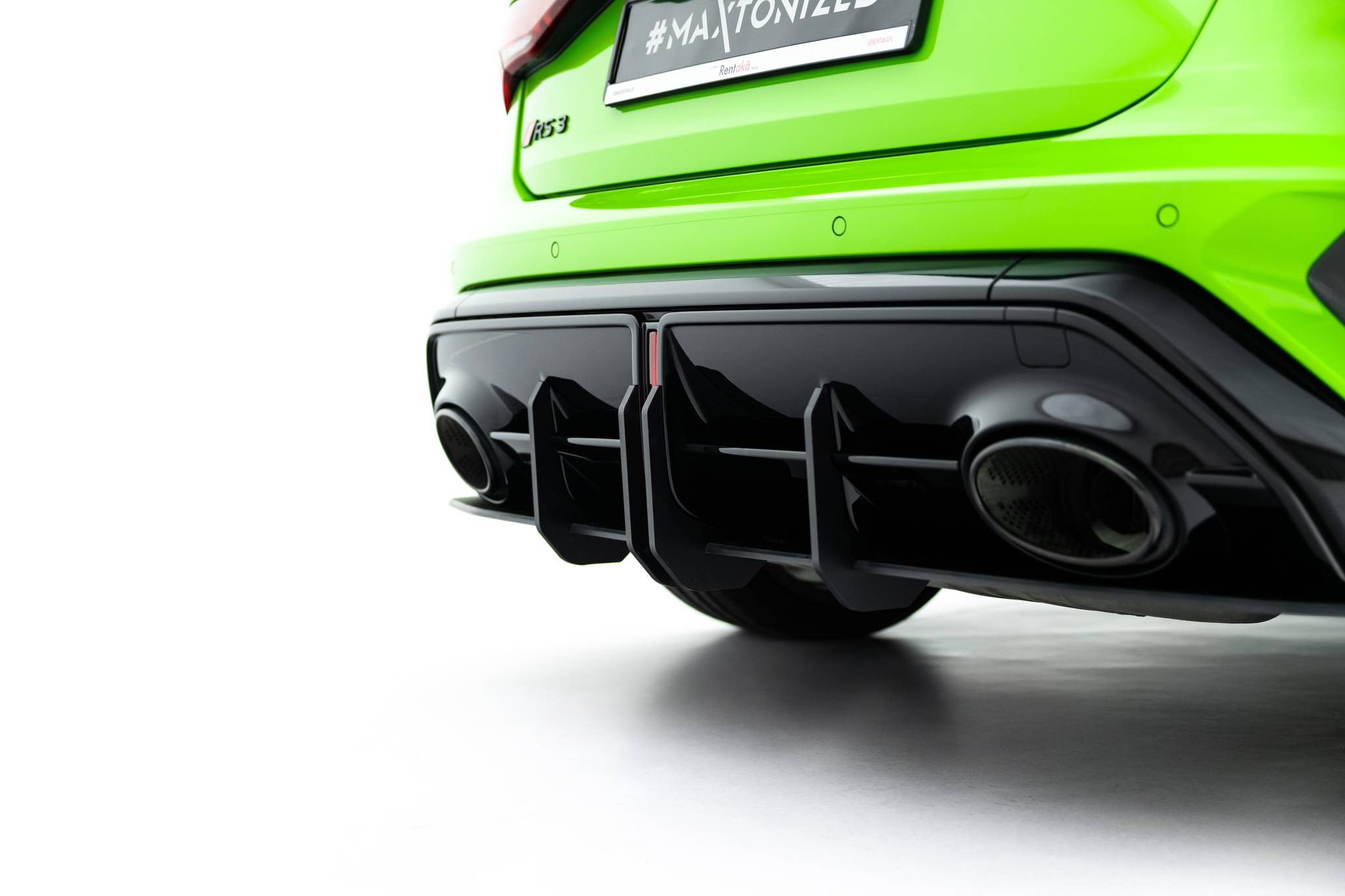 STREET PRO REAR DIFFUSER + FLAPS SUITABLE FOR AUDI RS3 SPORTBACK 8Y FACELIFT – MAXTON DESIGN - 9