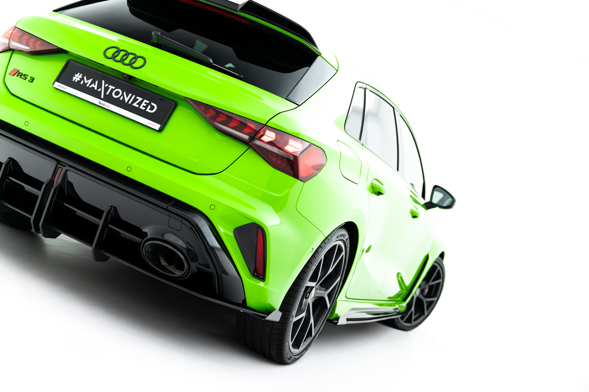 STREET PRO REAR DIFFUSER + FLAPS SUITABLE FOR AUDI RS3 SPORTBACK 8Y FACELIFT – MAXTON DESIGN - 6