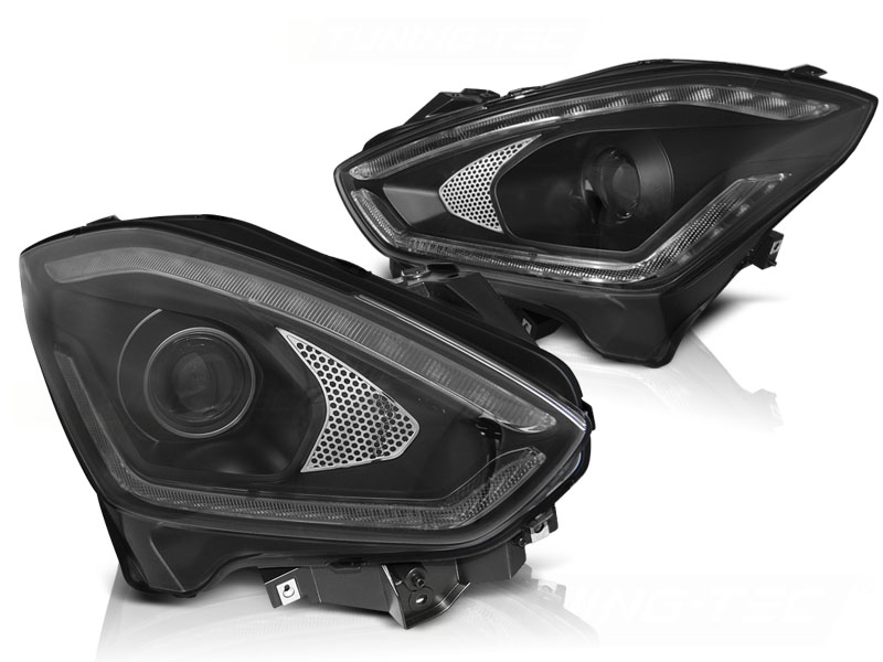 STRÅLKASTARE SUZUKI SWIFT VI 2017-2023 TUBE LIGHT SEQ SVART