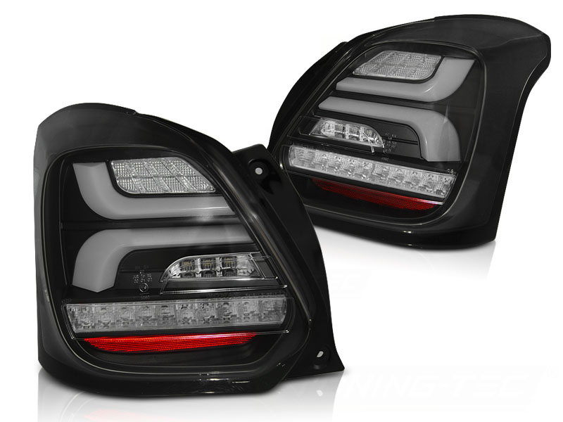 LED-BAKLYKTOR SUZUKI SWIFT VI 2017-2023 SVART SEKVENTIELL LED