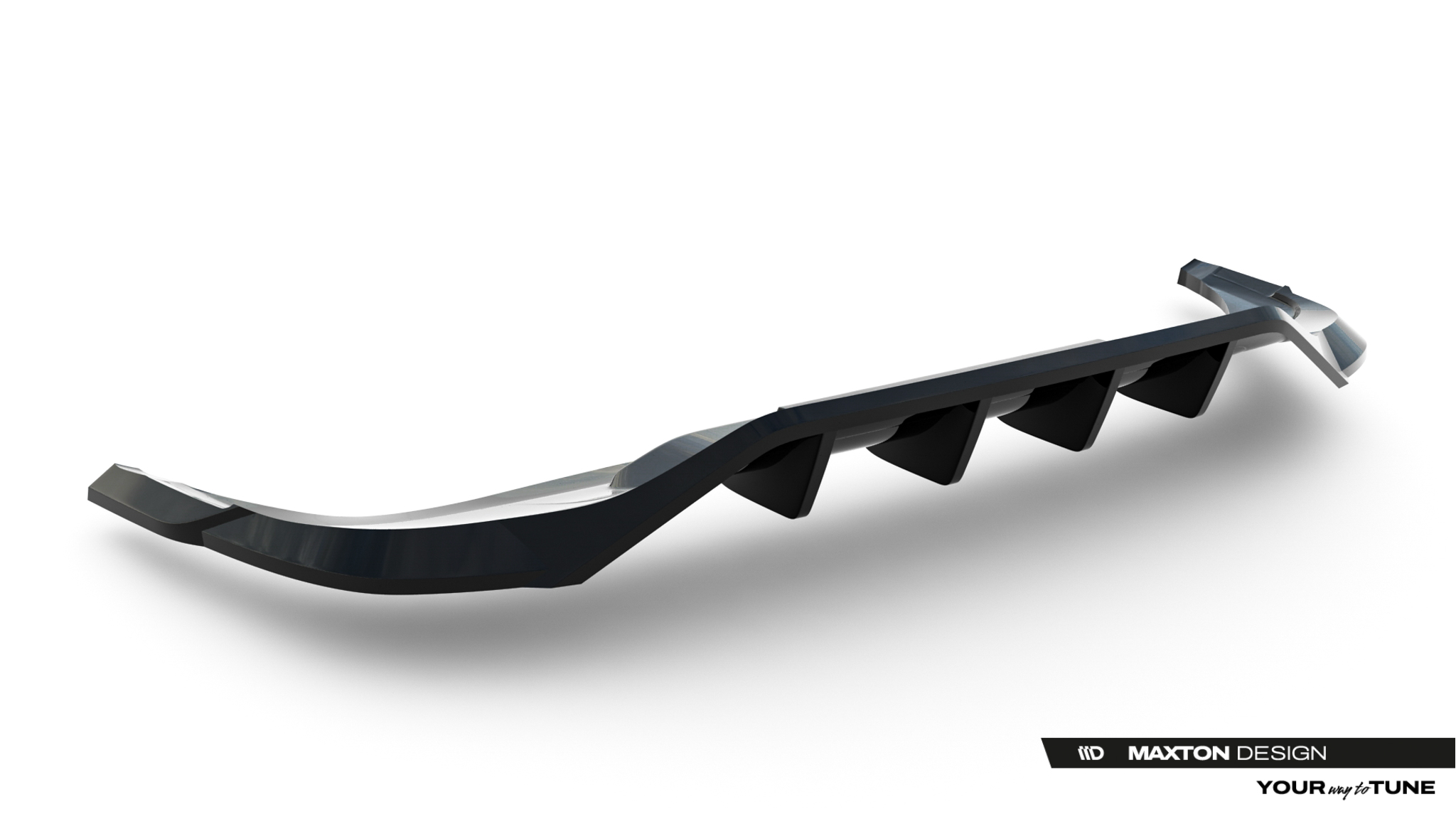 REAR SPLITTER (WITH VERTICAL BARS) SUITABLE FOR VOLKSWAGEN TIGUAN R-LINE MK3 – MAXTON DESIGN