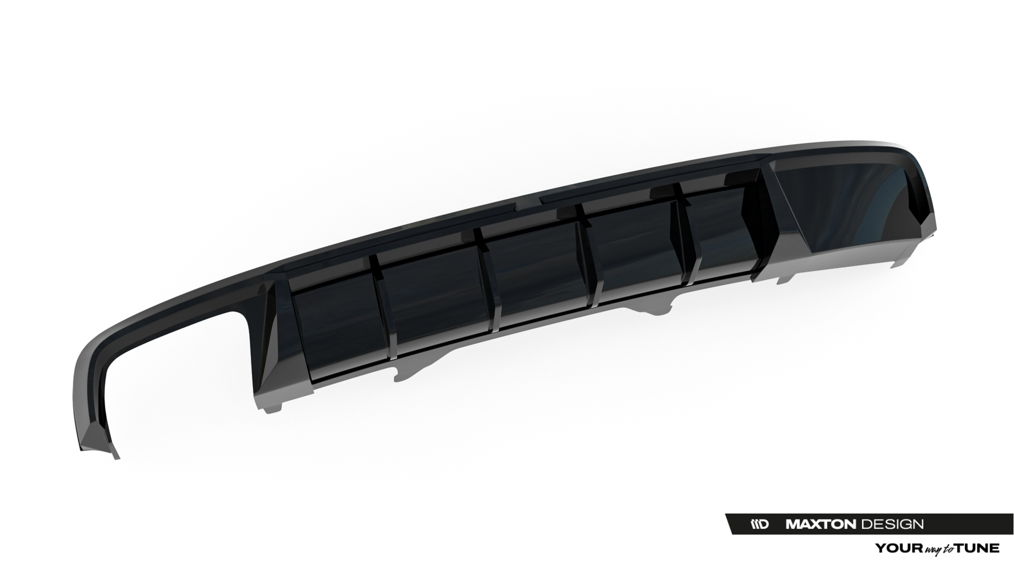 REAR VALANCE V.2 SUITABLE FOR AUDI A4 S-LINE SEDAN / AVANT B9 – MAXTON DESIGN - 2
