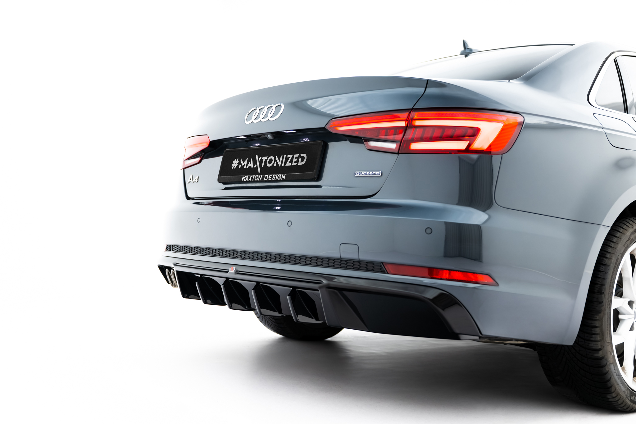 REAR VALANCE V.2 SUITABLE FOR AUDI A4 S-LINE SEDAN / AVANT B9 – MAXTON DESIGN - 4