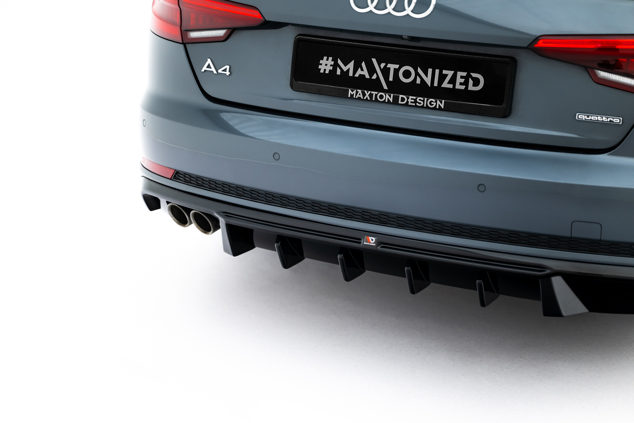 REAR VALANCE V.2 SUITABLE FOR AUDI A4 S-LINE SEDAN / AVANT B9 – MAXTON DESIGN - 3
