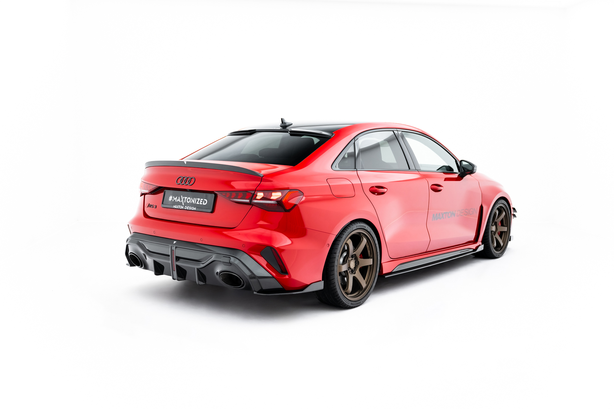 PREPREG CARBON FIBER TAILGATE SPOILER V.2 SUITABLE FOR AUDI RS3 / S3 / A3 S-LINE / A3 SEDAN 8Y FACELIFT – MAXTON DESIGN - 2