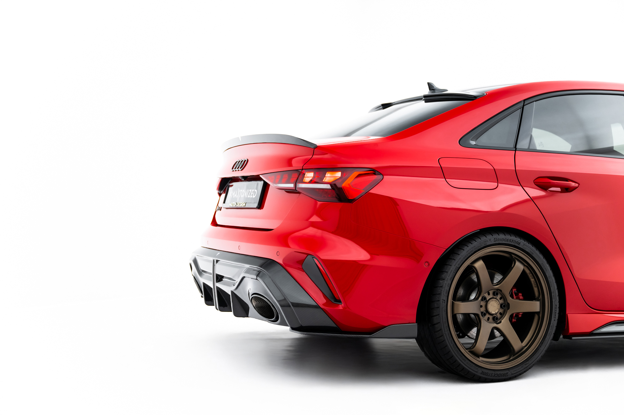 PREPREG CARBON FIBER TAILGATE SPOILER V.2 SUITABLE FOR AUDI RS3 / S3 / A3 S-LINE / A3 SEDAN 8Y FACELIFT – MAXTON DESIGN