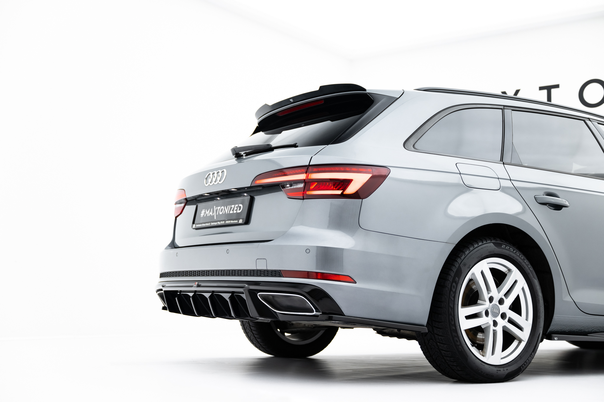 REAR VALANCE SUITABLE FOR AUDI A4 / A4 S-LINE SEDAN / AVANT B9 – MAXTON DESIGN - 2