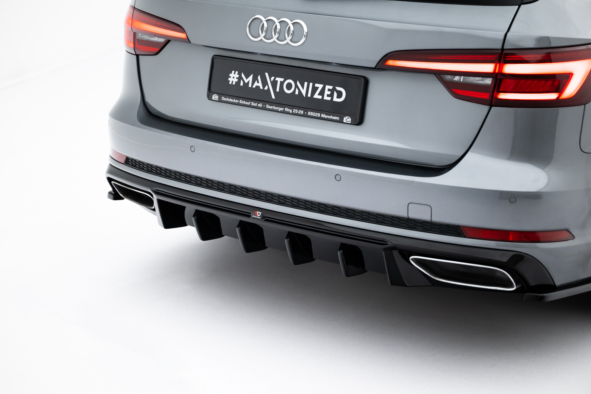 REAR VALANCE SUITABLE FOR AUDI A4 / A4 S-LINE SEDAN / AVANT B9 – MAXTON DESIGN - 4